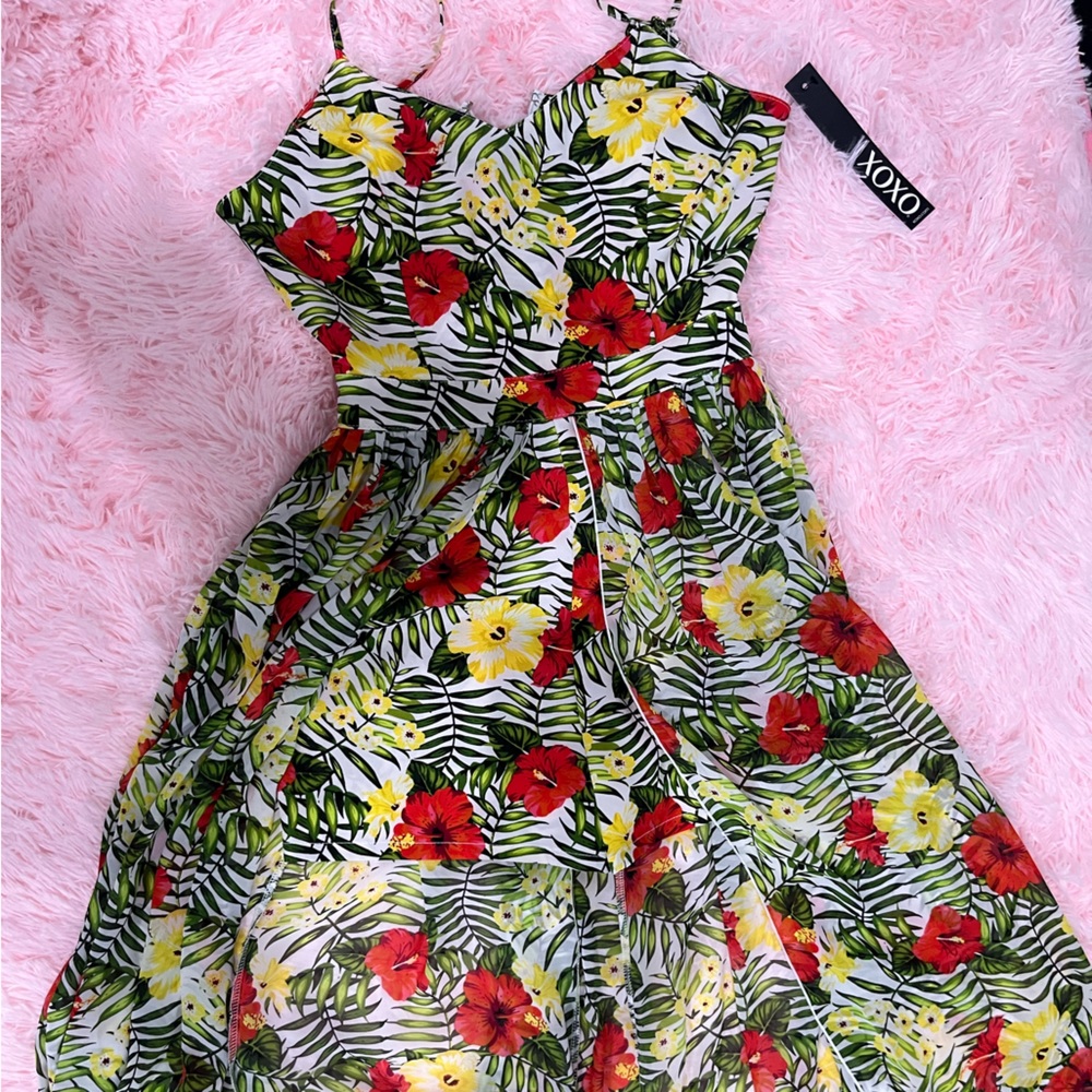 XOXO romper (wedding guest like dress)